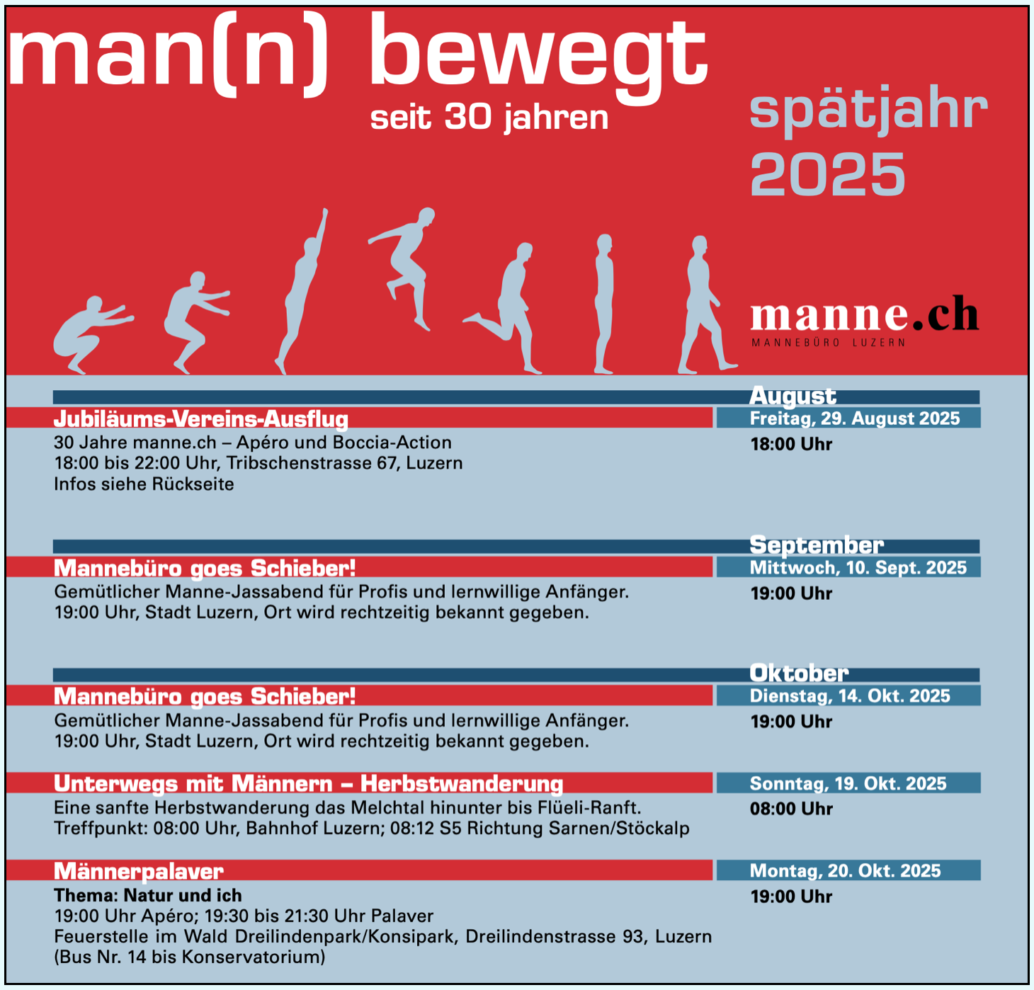 Halbjahresprogramm Spätjahr 2025