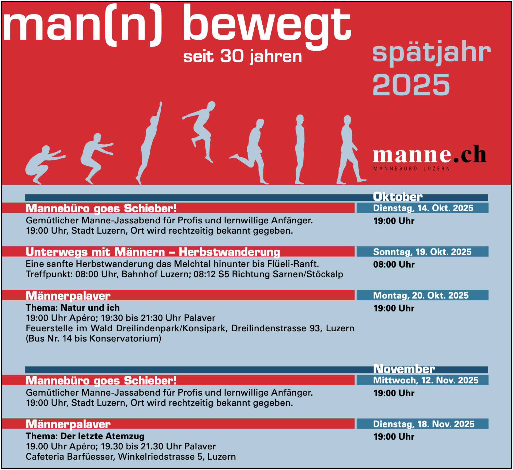 Halbjahresprogramm Spätjahr 2025