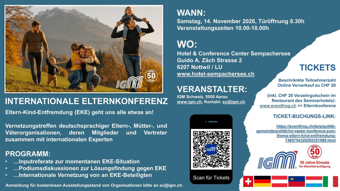 Konferenz Nottwil: Eltern-Kind-Entfremdung